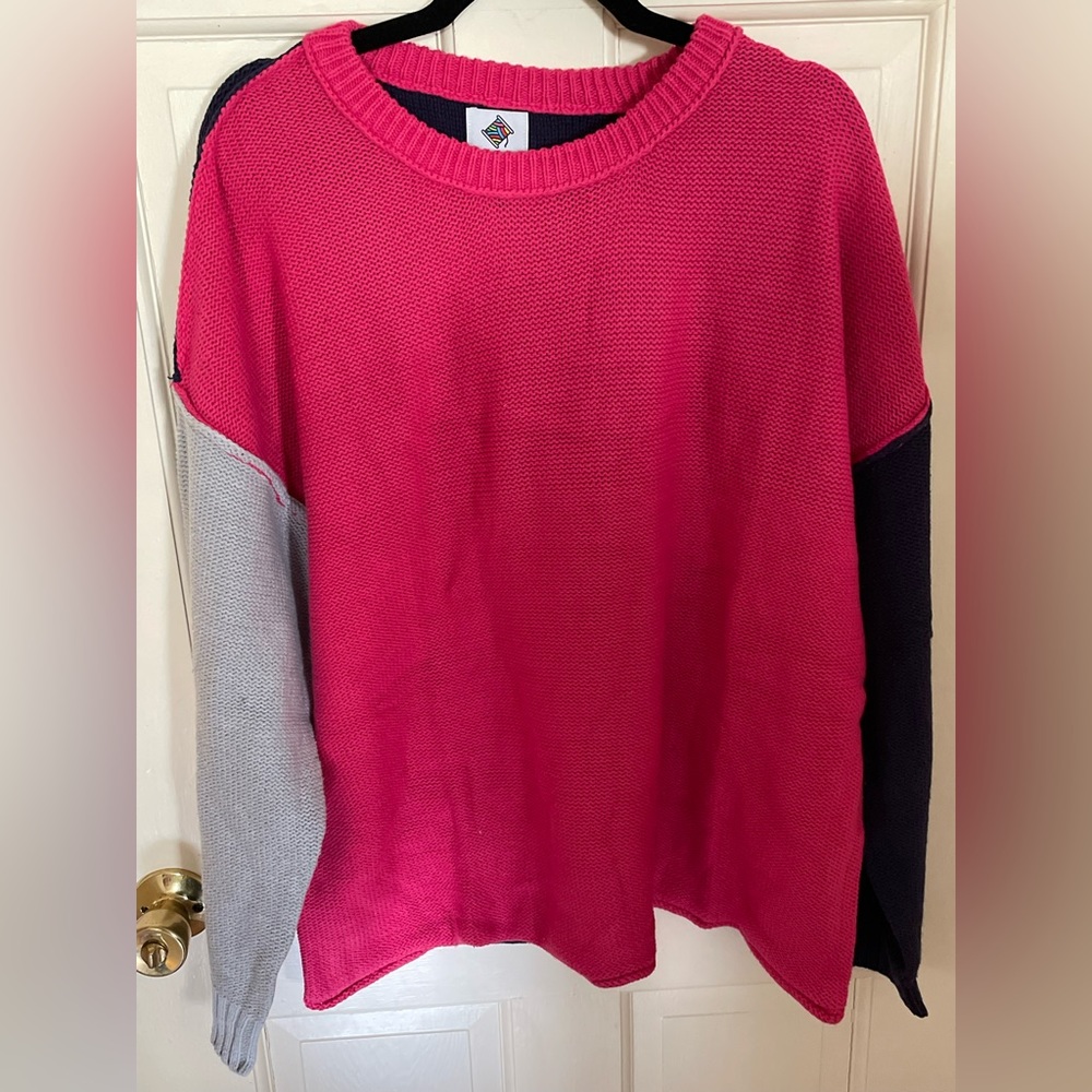Color block sweater